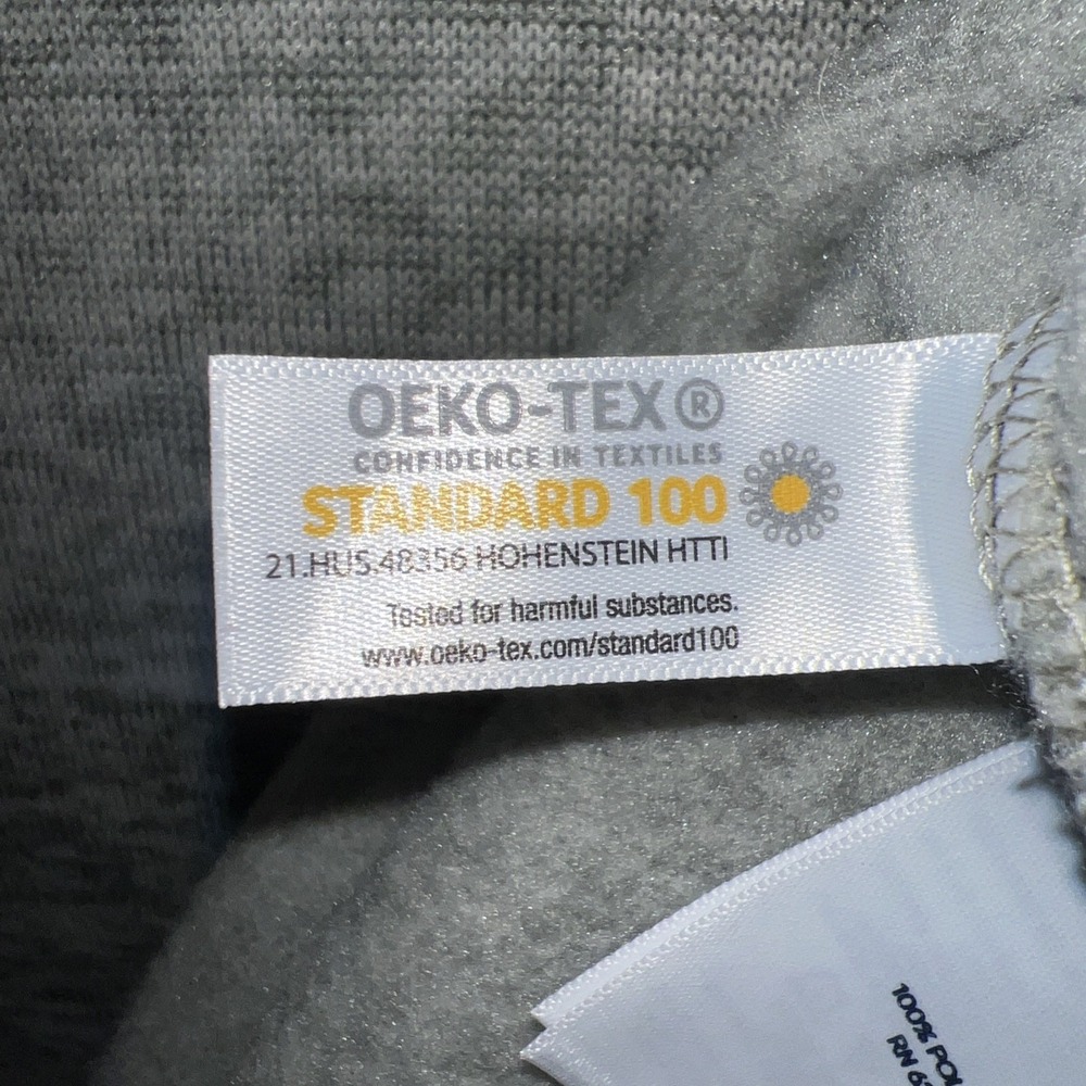 Lands' End Tunic Sweater Women's Size M (10-12)‎ Gray Fleece Cowl Neck Pullover - Picture 6 of 9